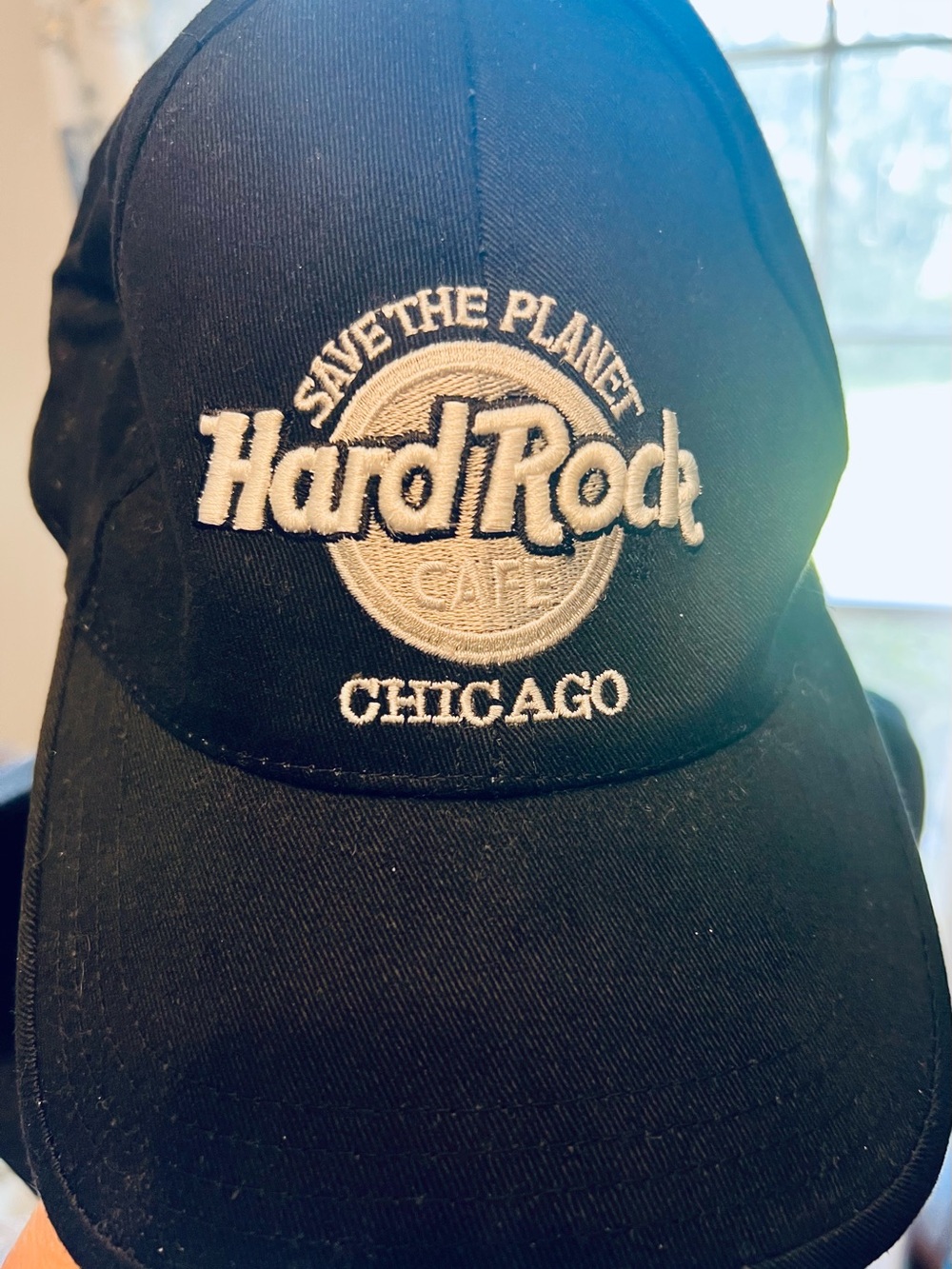 Hard Rock Cafe Black Baseball Cap with White Embroidered Logo - Chicago - Picture 4 of 7